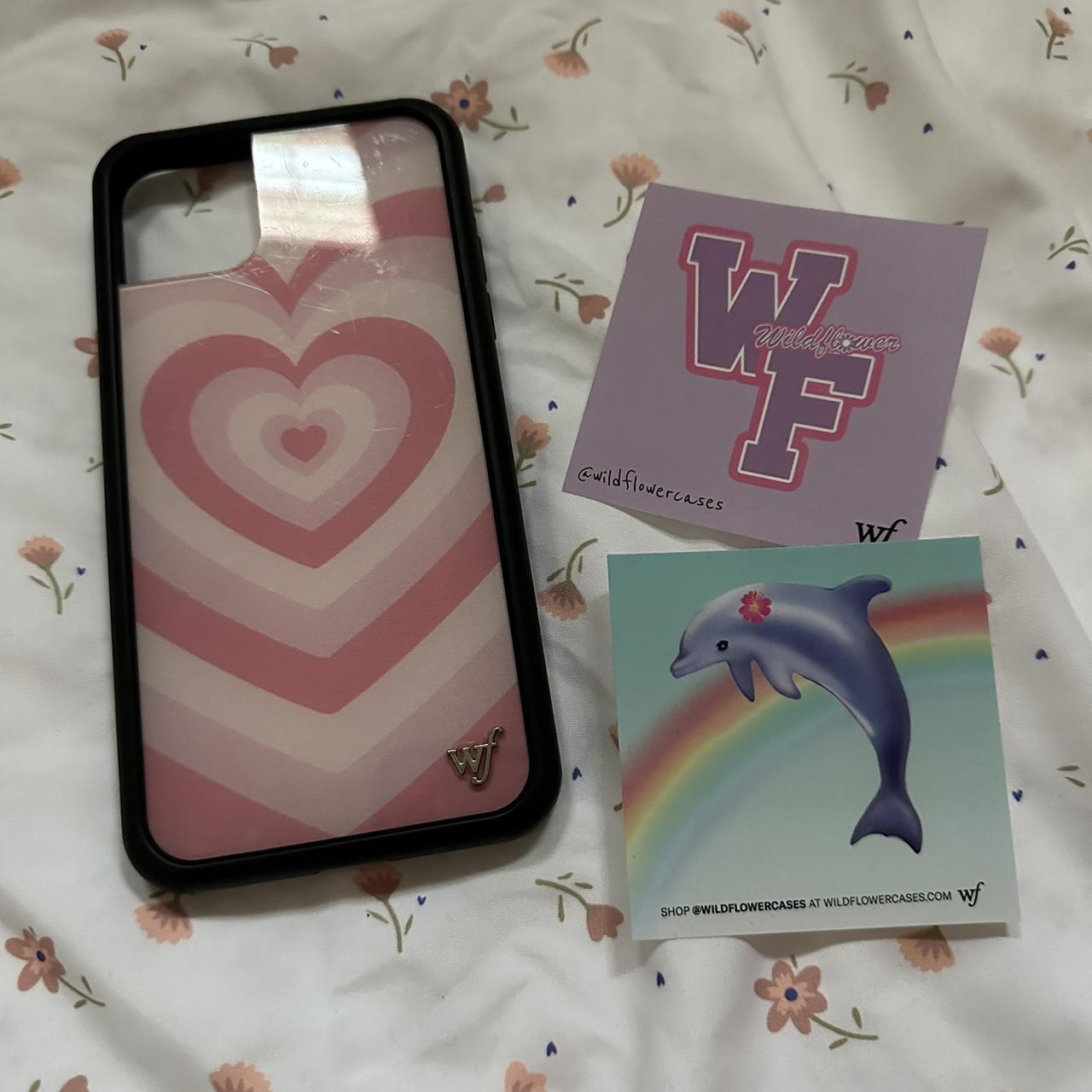 Rose Latte Love Wildflower Pink Heart Case Wildflower Rose Latte