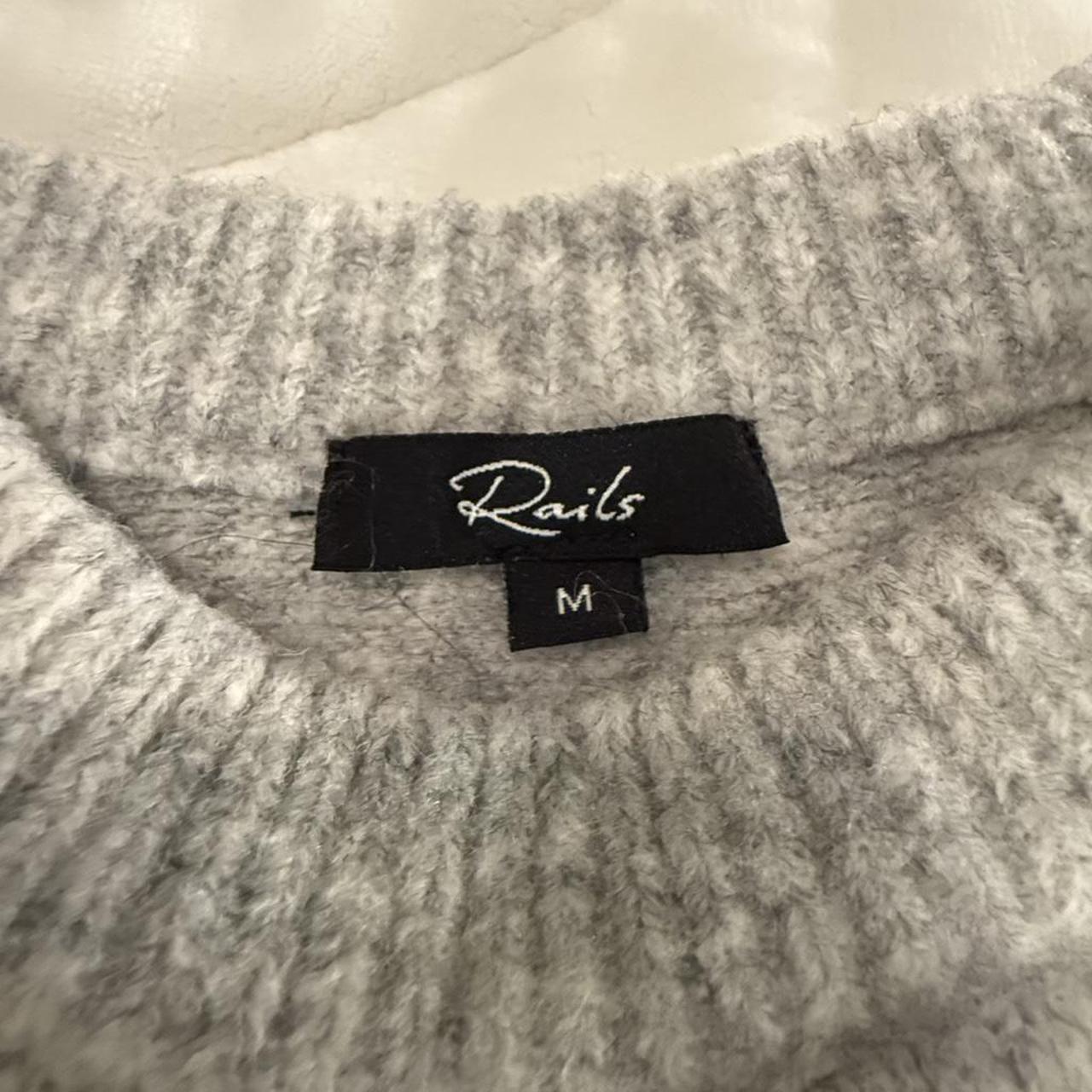 Rails Women's Sweater - Grey - M – Rails grey and… - image 3