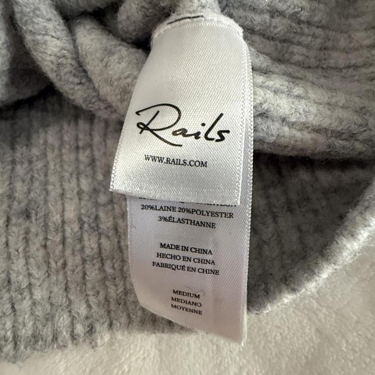 Rails Women's Sweater - Grey - M – Rails grey and… - image 4