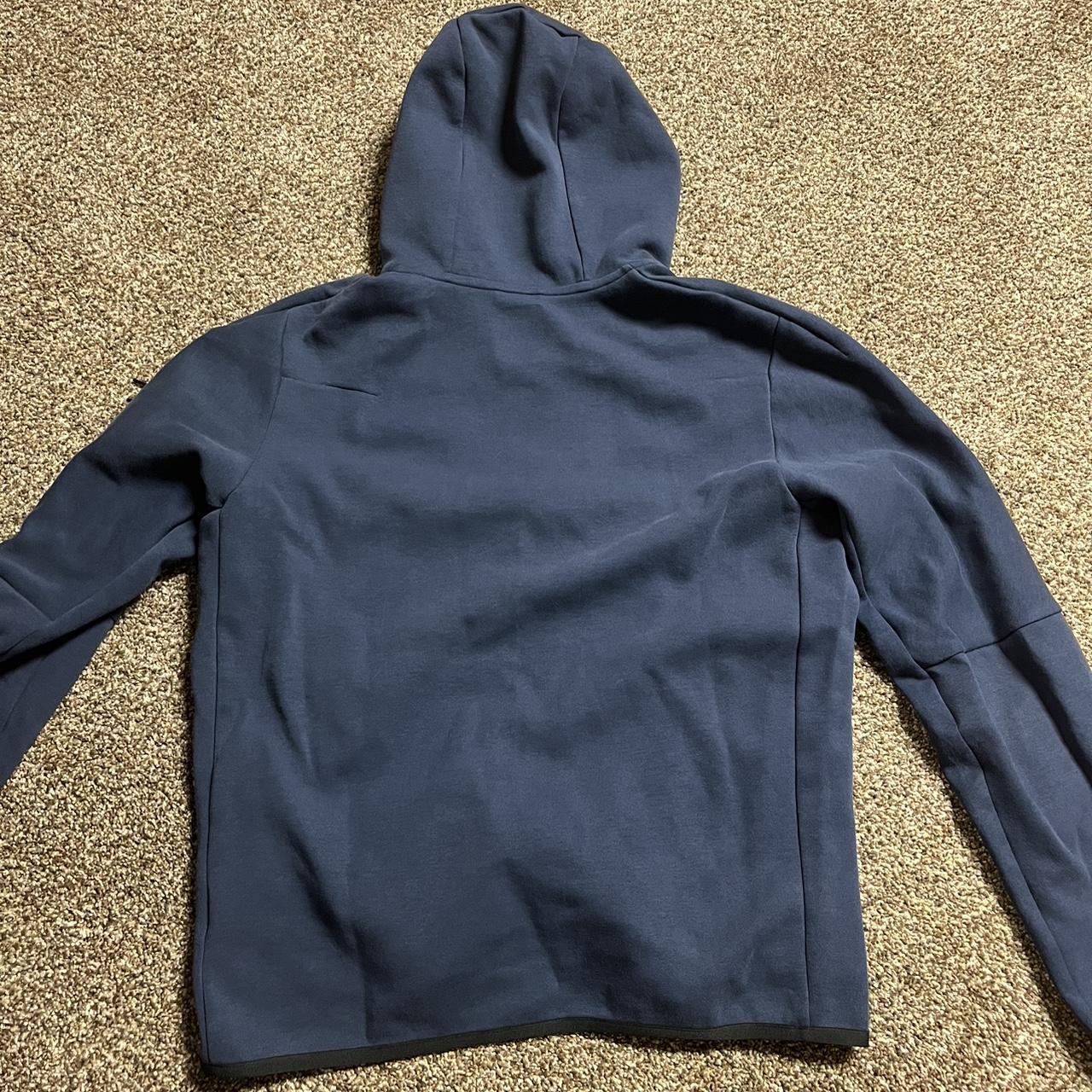 Large Navy Nike Tech Fleece Zip Up Hoodie Great... - Depop