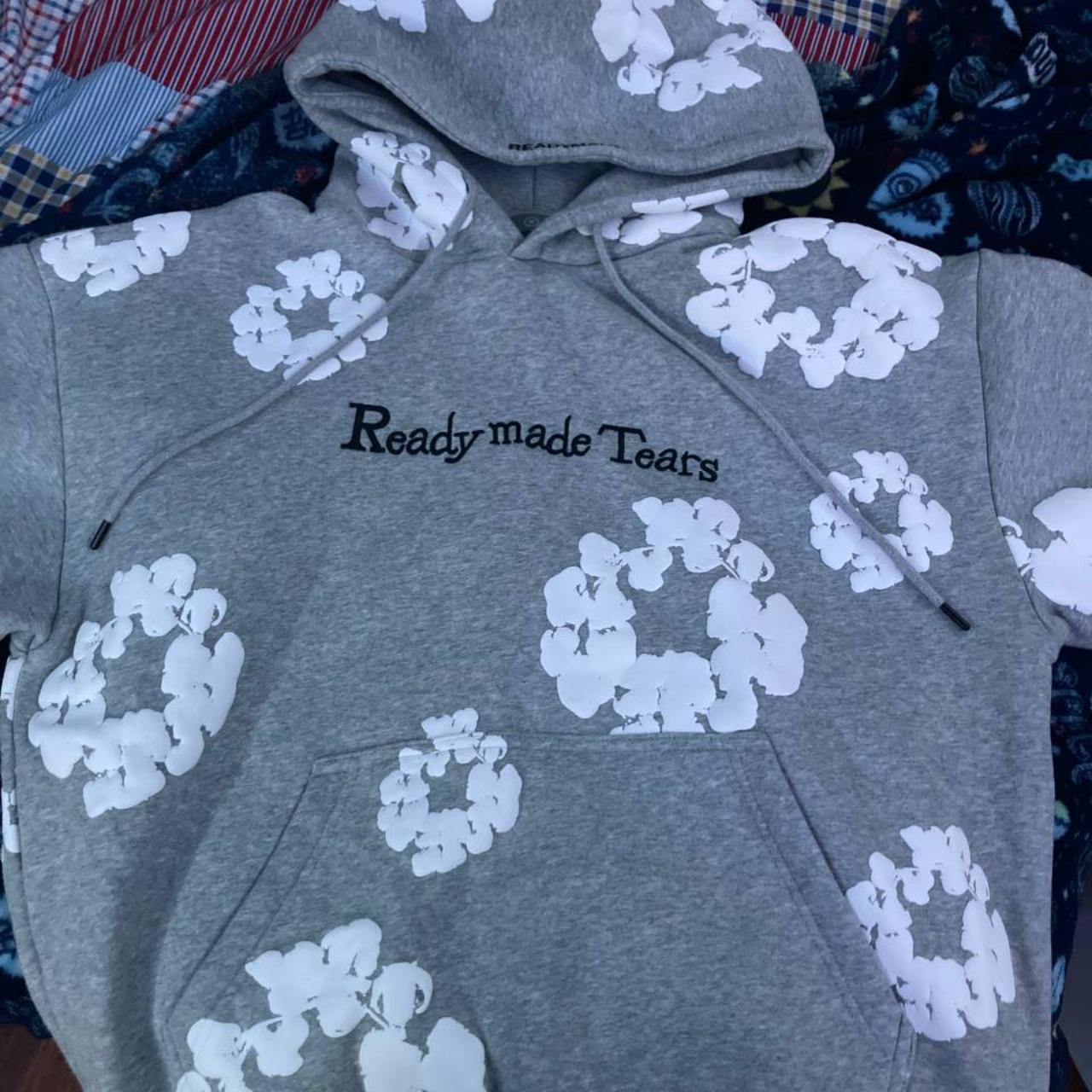 Denim Tears ready made tears hoodie, size medium...