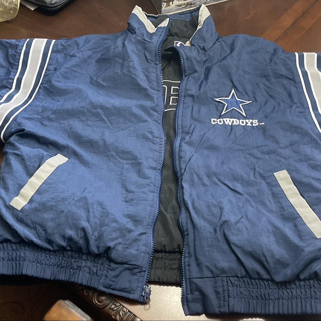 Vintage Pro Player Dallas Cowboys Reversible Puffer - Depop