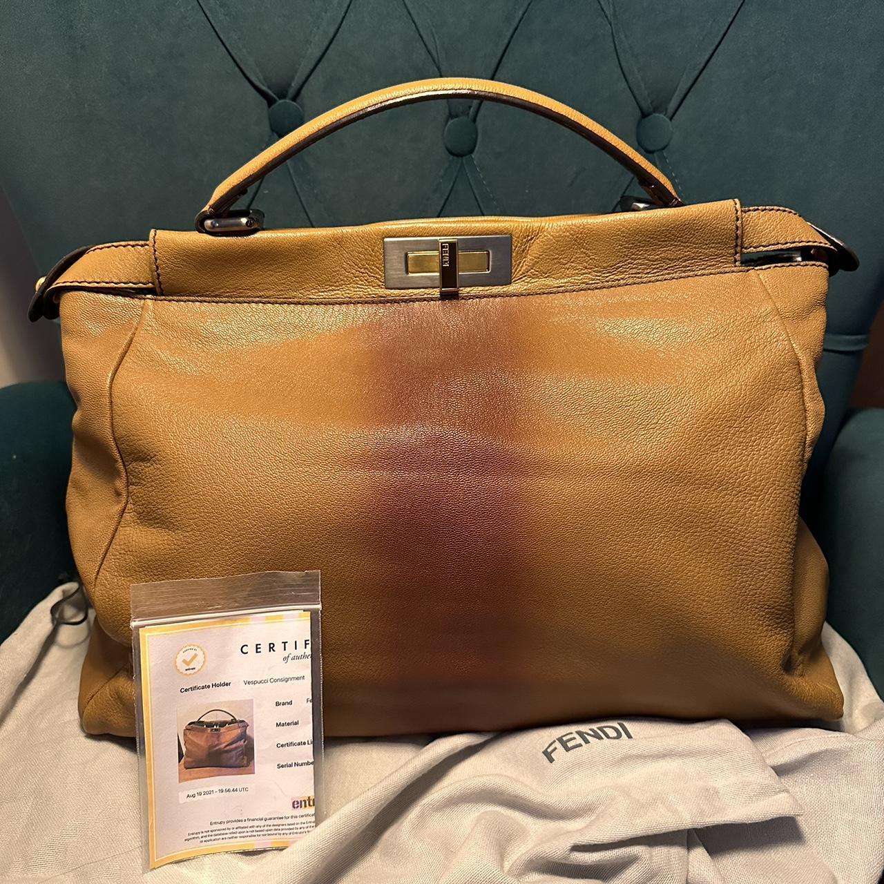 Fendi peekaboo tan sale