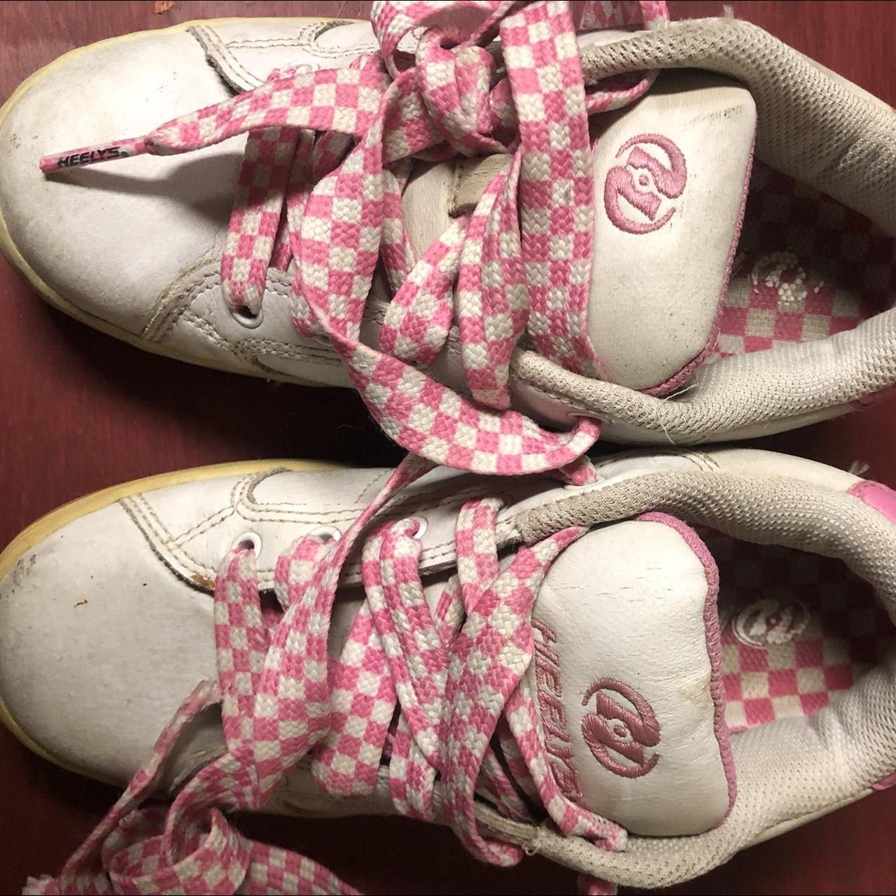 Heelys Pink and White Trainers | Depop