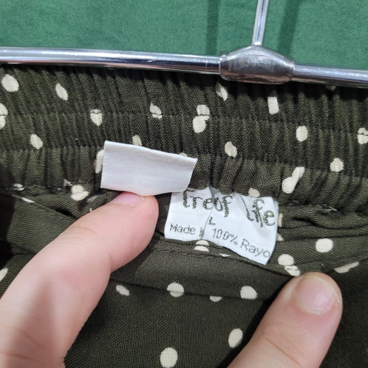Tree of life Green poka dot skirt. Labelled a size... Depop