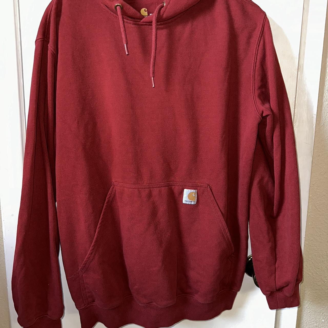 Dark crimson clearance carhartt hoodie