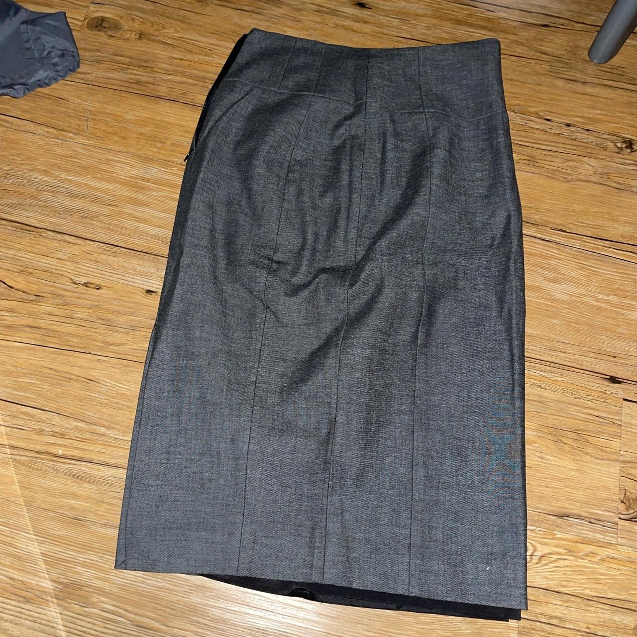 Women's Silver and Grey Skirt | Depop