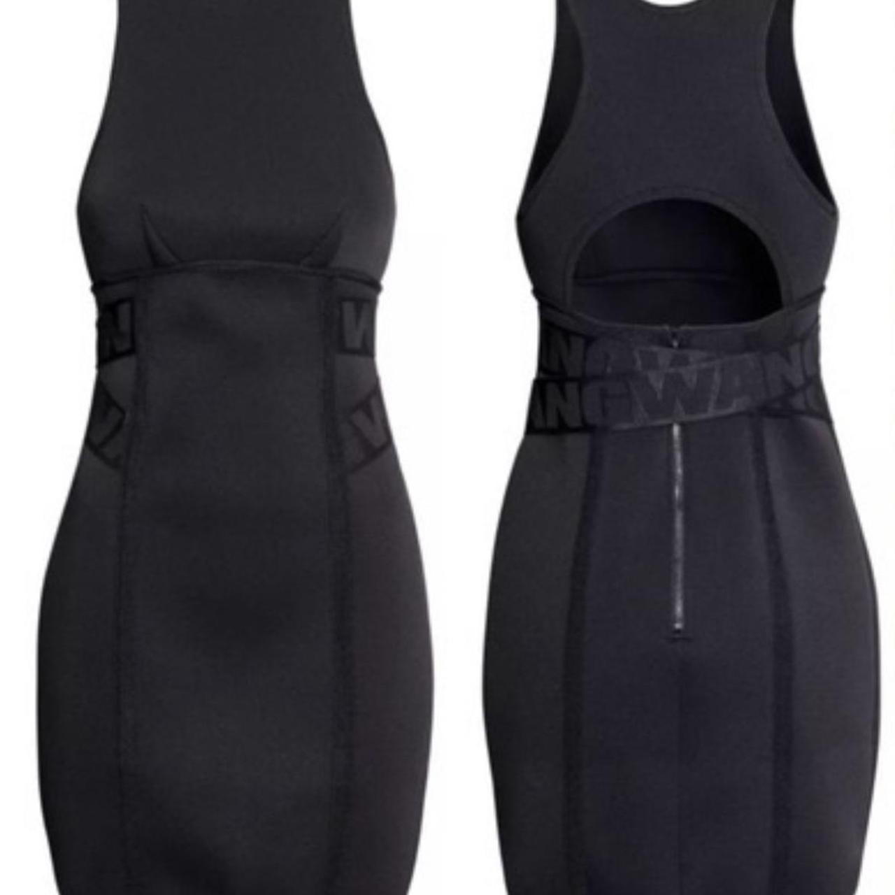 ALEXANDER WANG x H M mini Black Scuba Neoprene Dress