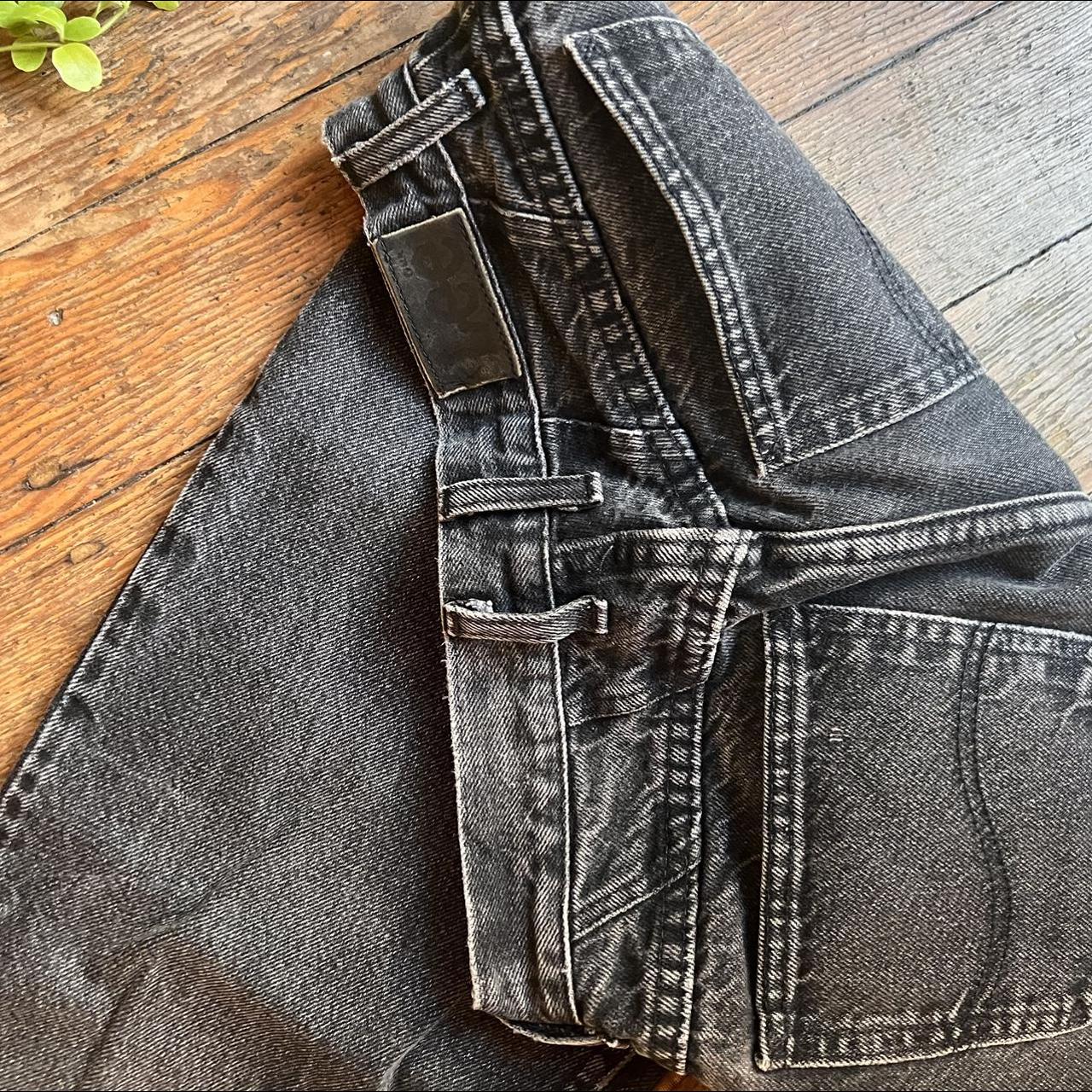 High waisted vintage Lee jeans Charcoal grey Lee... Depop