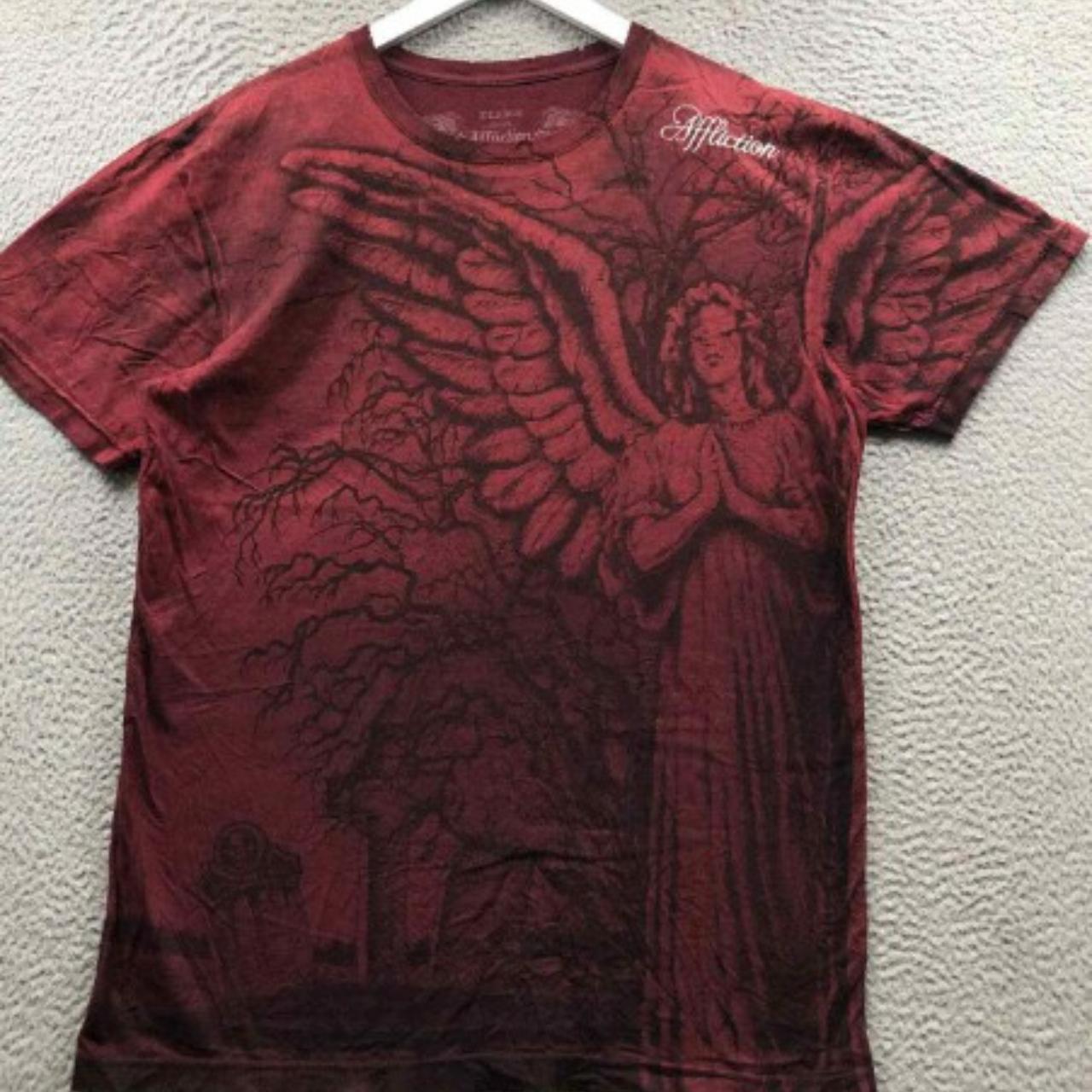 Affliction Crying Angel Vitage XL - Depop