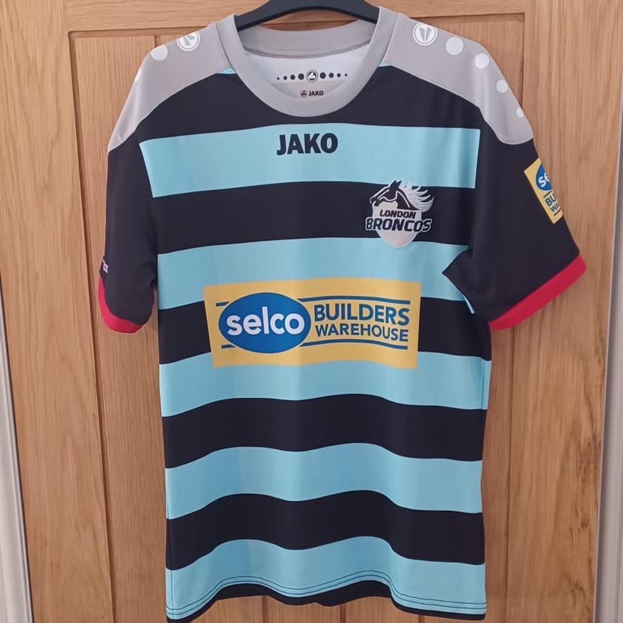 New London Broncos 2015 Kit- Jako London Broncos RL Home Shirt