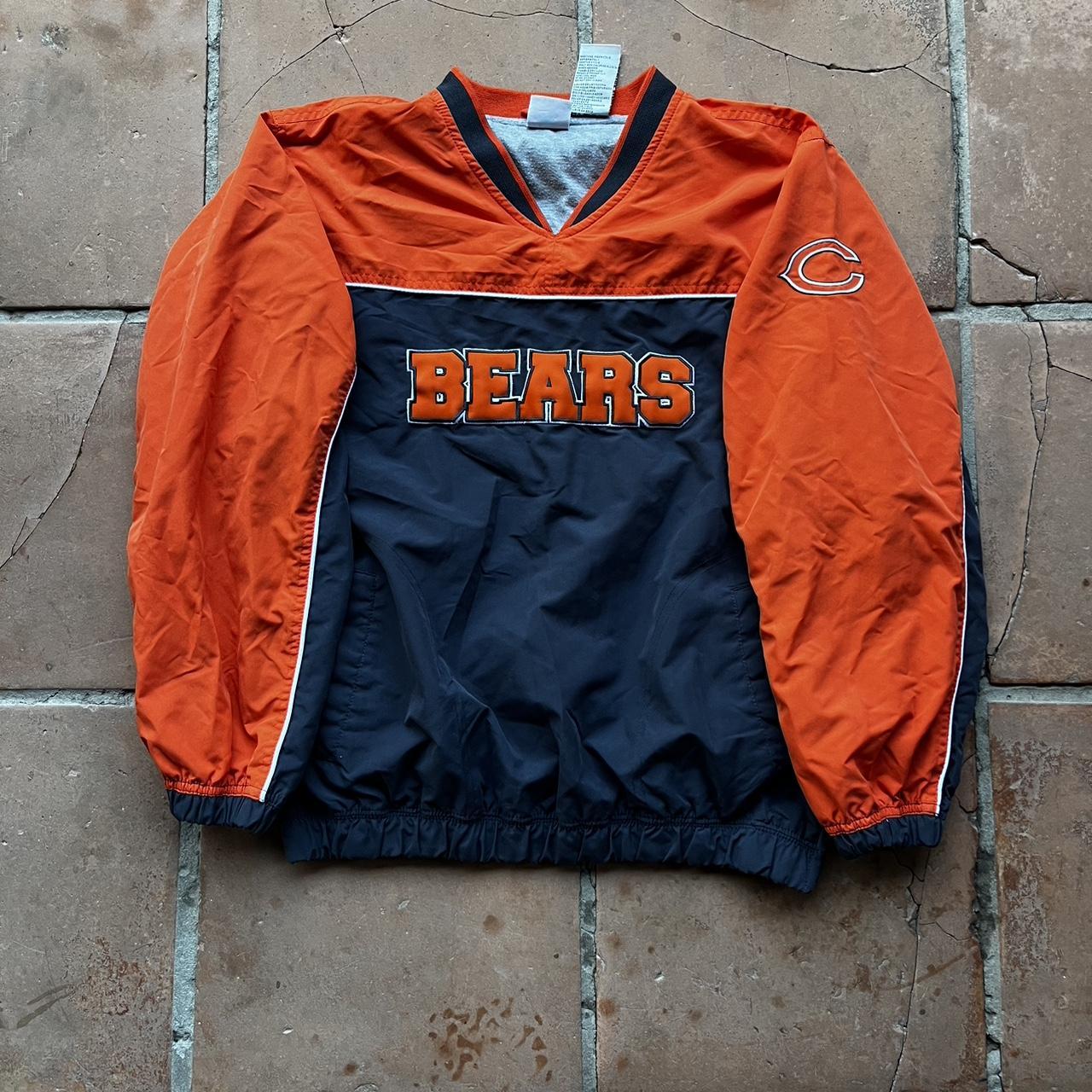 Vintage Chicago Bears NFL Sweater Jacket Two Depop   P0 