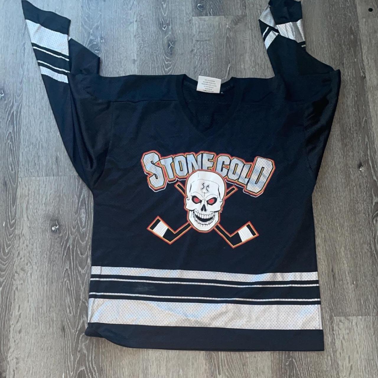 Chalkline offical wwe stone cold hockey jersey size... - Depop