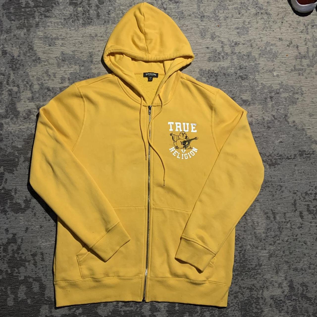 True religion yellow online hoodie