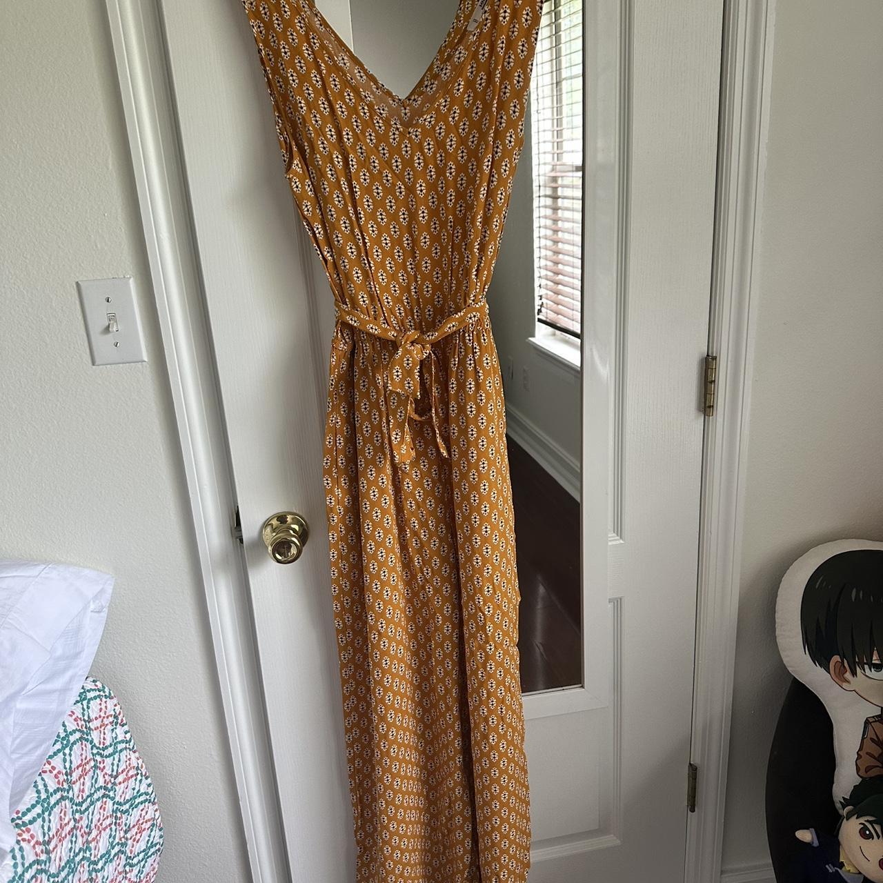 Mango Women's Jumpsuit - Yellow/Orange - M – Mango jumpsuit size M worn once.