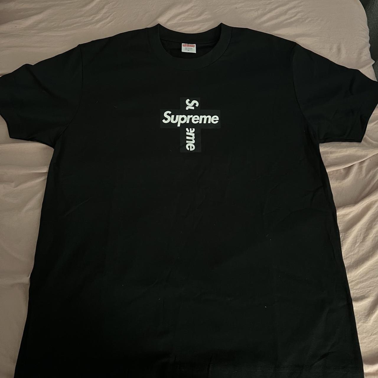 Supreme 20FW Cross Box Logo Tee Medium - Depop