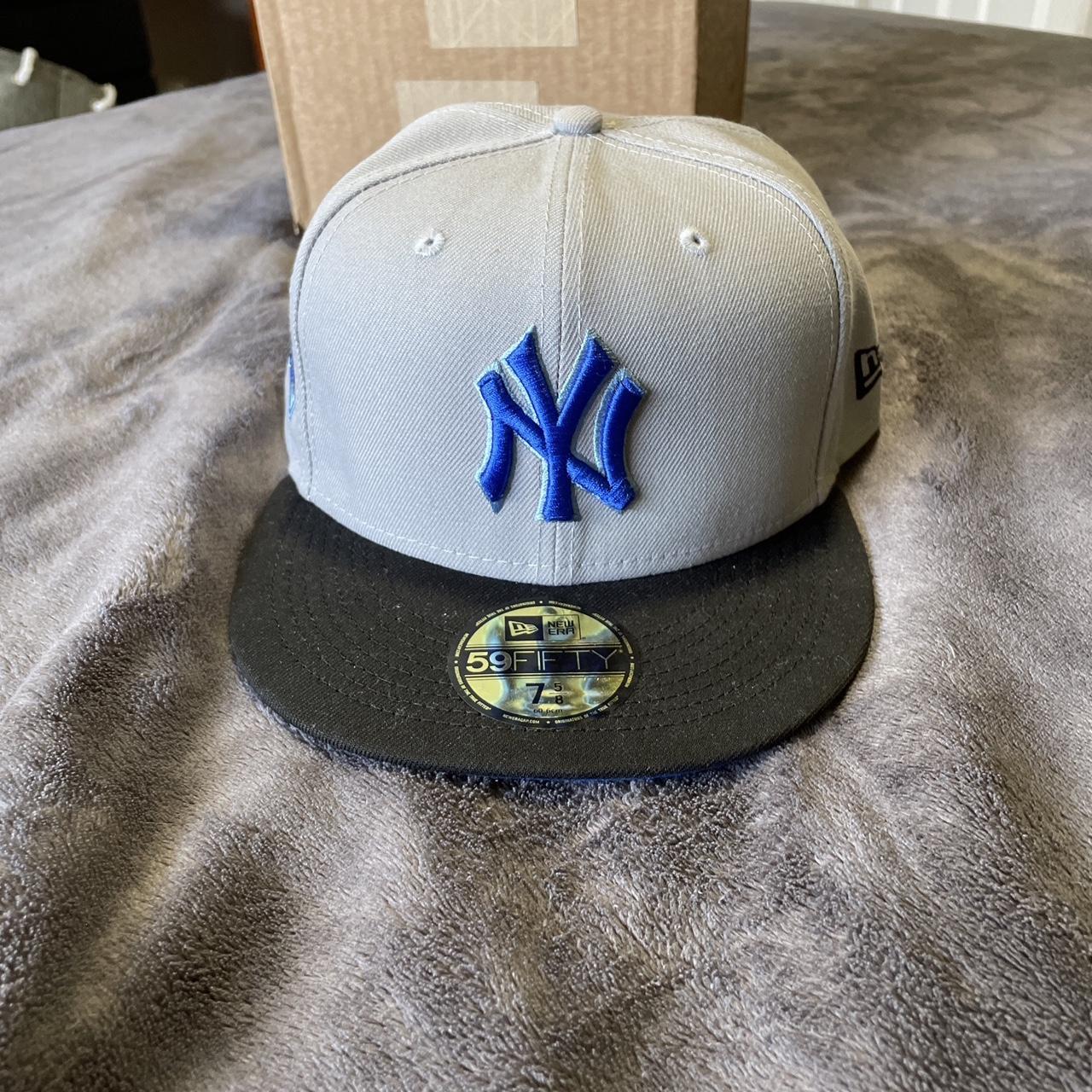 Yankees Fitted Hat 7 5/8 - Depop