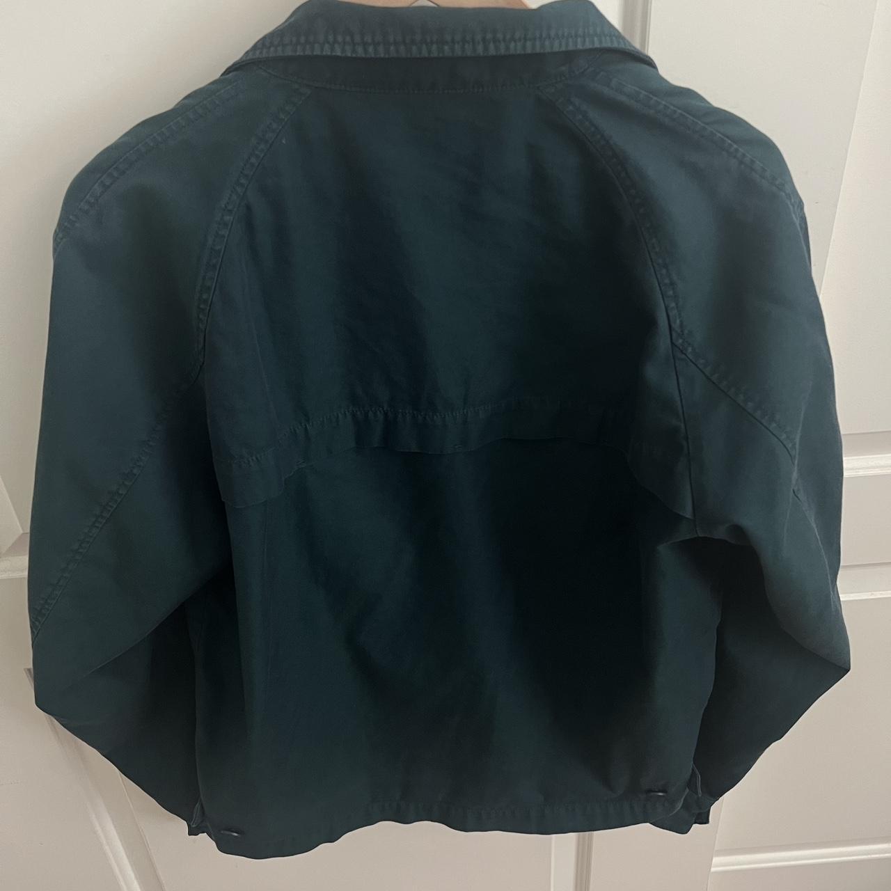 Uniqlo U Green 2018 S/S collared zip up jacket in... - Depop