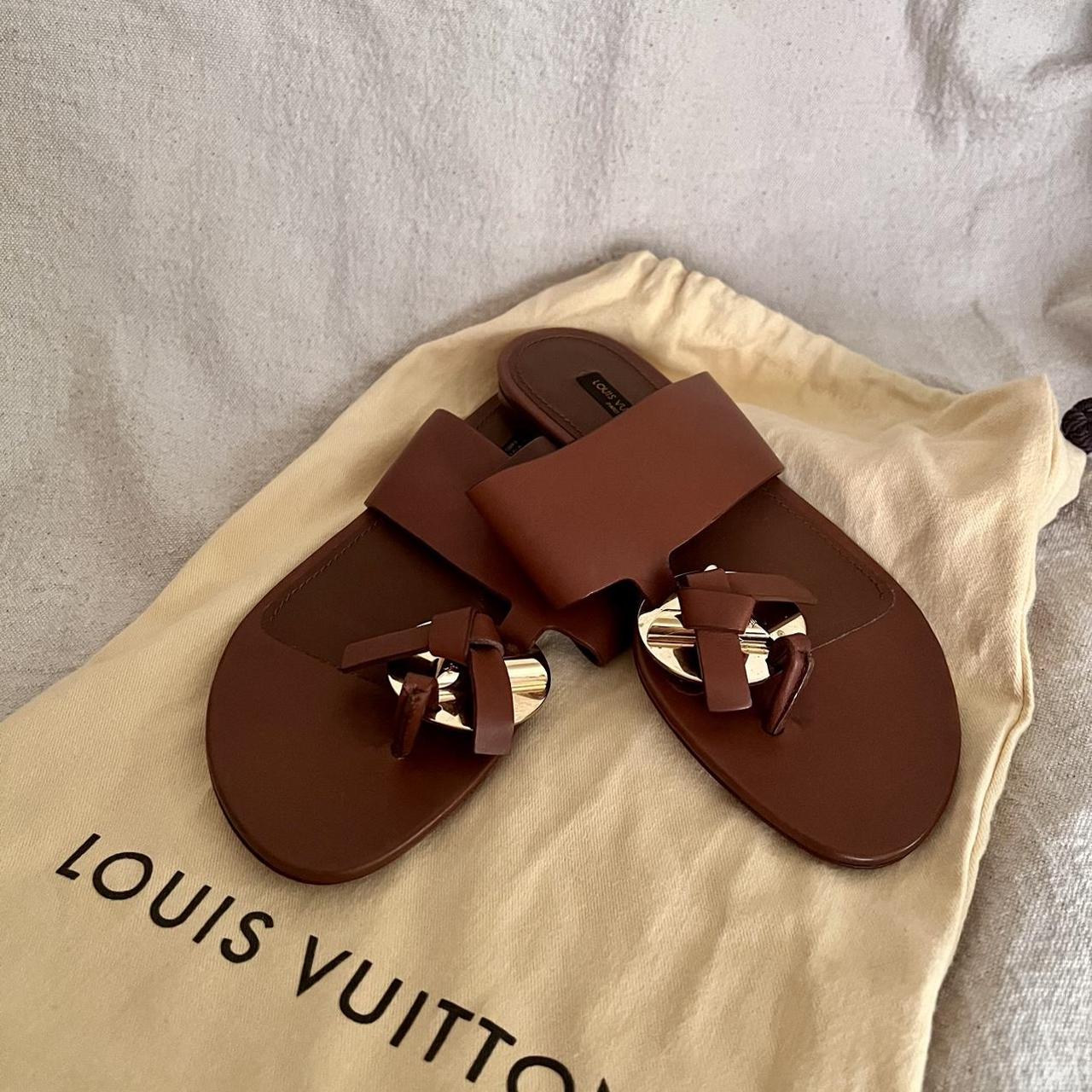 Louis Vuitton Lock It Leather Sandals