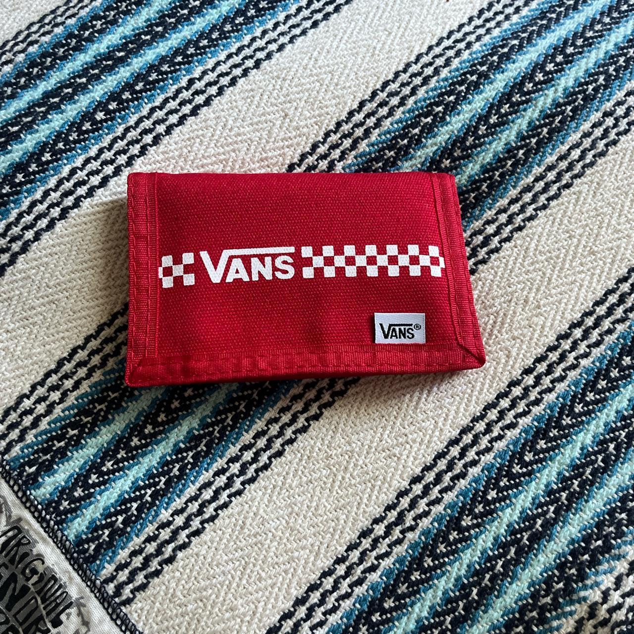 Vans red wallet never used brand new - Depop