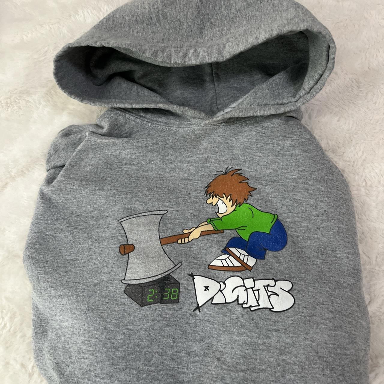 Digits 238 grey hoodie rare size medium no flaws - Depop