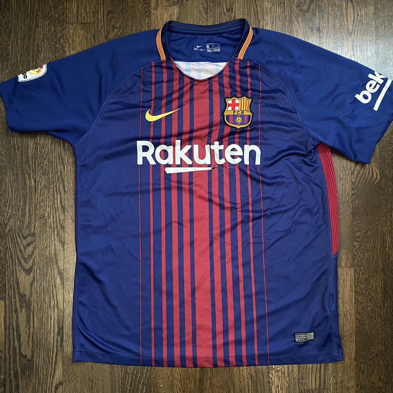 Barcelona jersey size L but fits M In good... - Depop
