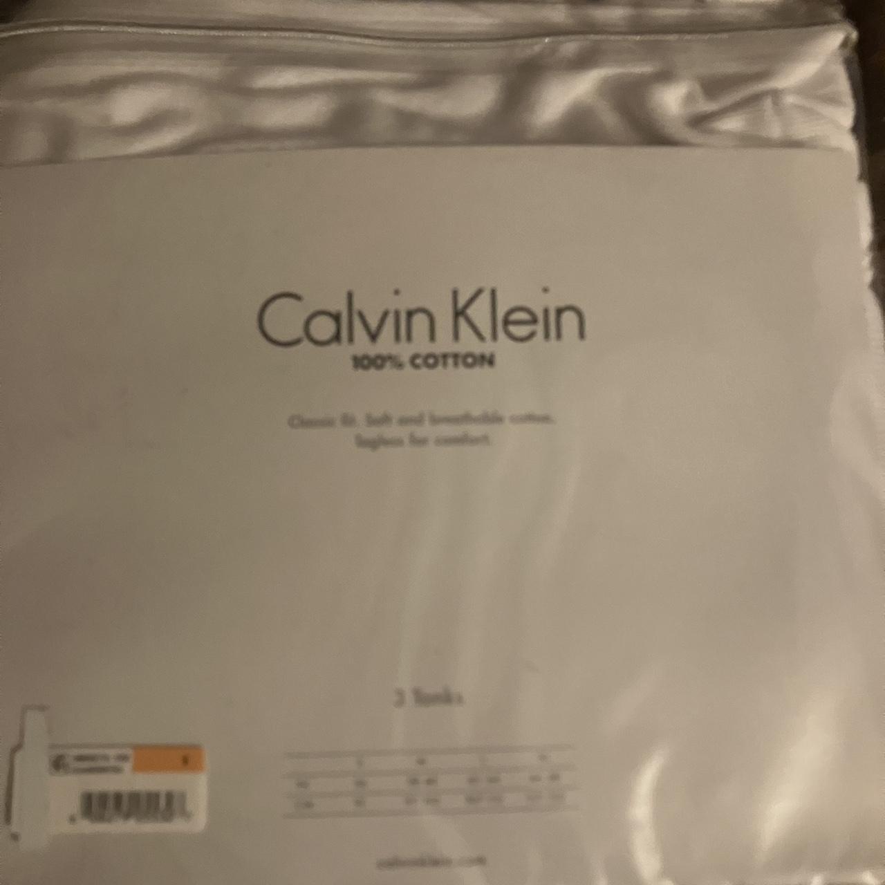 Calvin Klein wife beaters pack of 3 tried one on... Depop