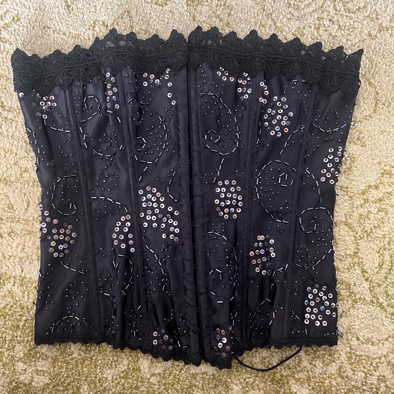 Online Frederick’s of Hollywood beaded corset