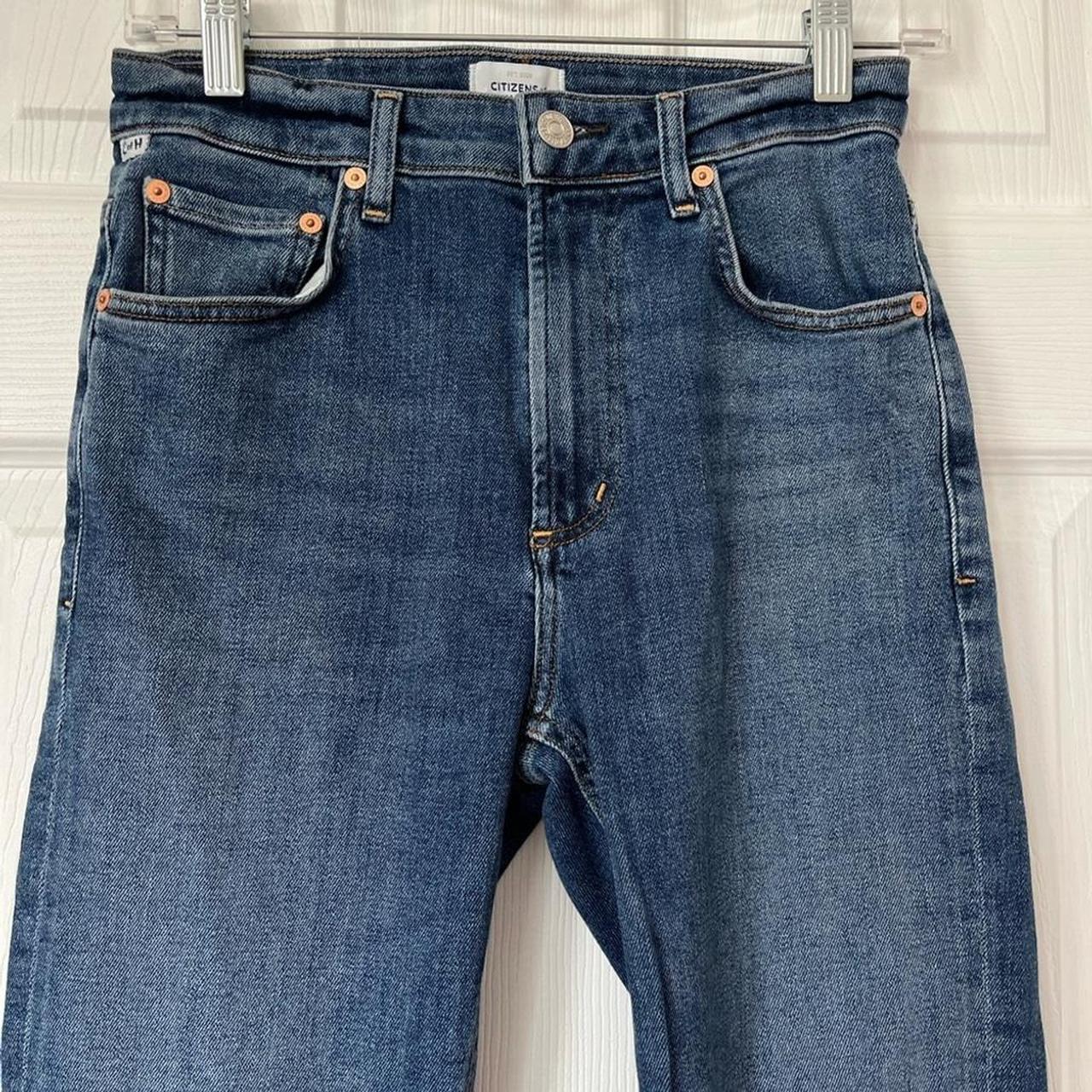 パンツ CITIZEN OF HUMANITY Women Straight Pants 2053B3025 Blue Citizens Of Humanity Women's Blue Denim Jean Straight Leg