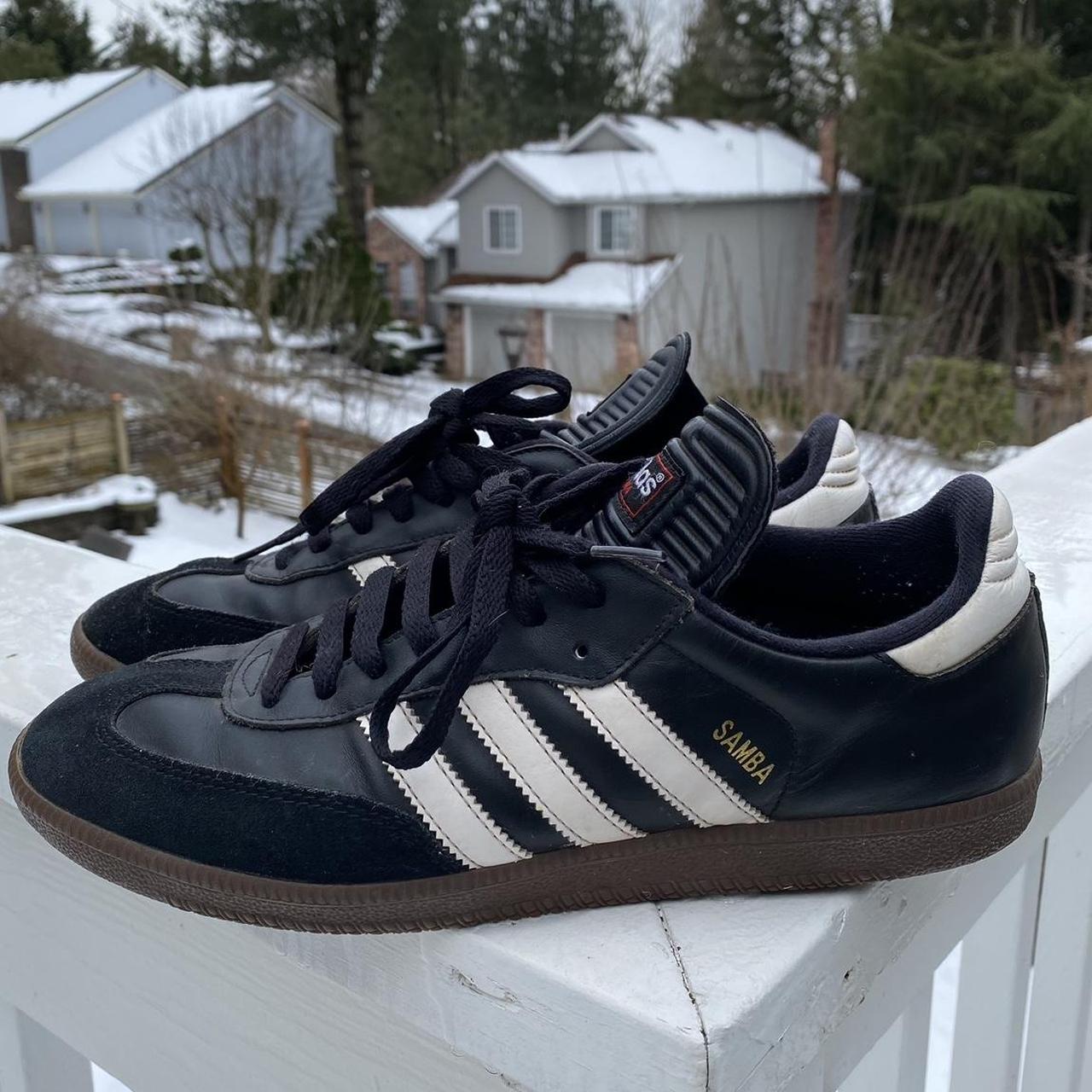 mens black leather adidas trainers