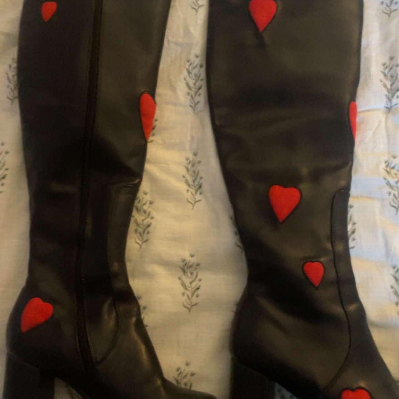 Dolls Kill Women's Black Boots Depop