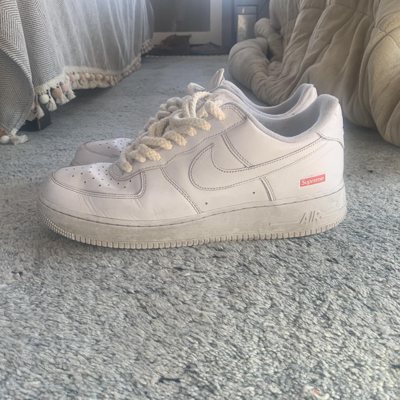 Supreme AF1 Good condition Size 12 Rope laces - Depop