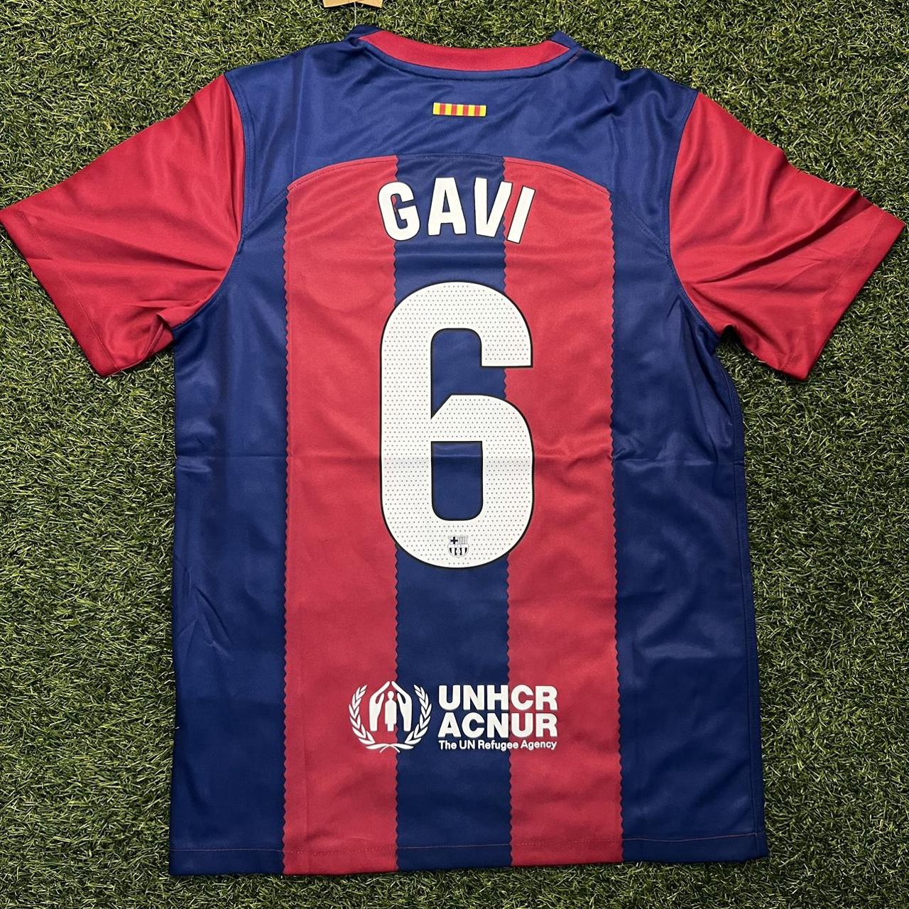 F.C. Barcelona GAVI #6 2024 Home Jersey La Liga - - Depop