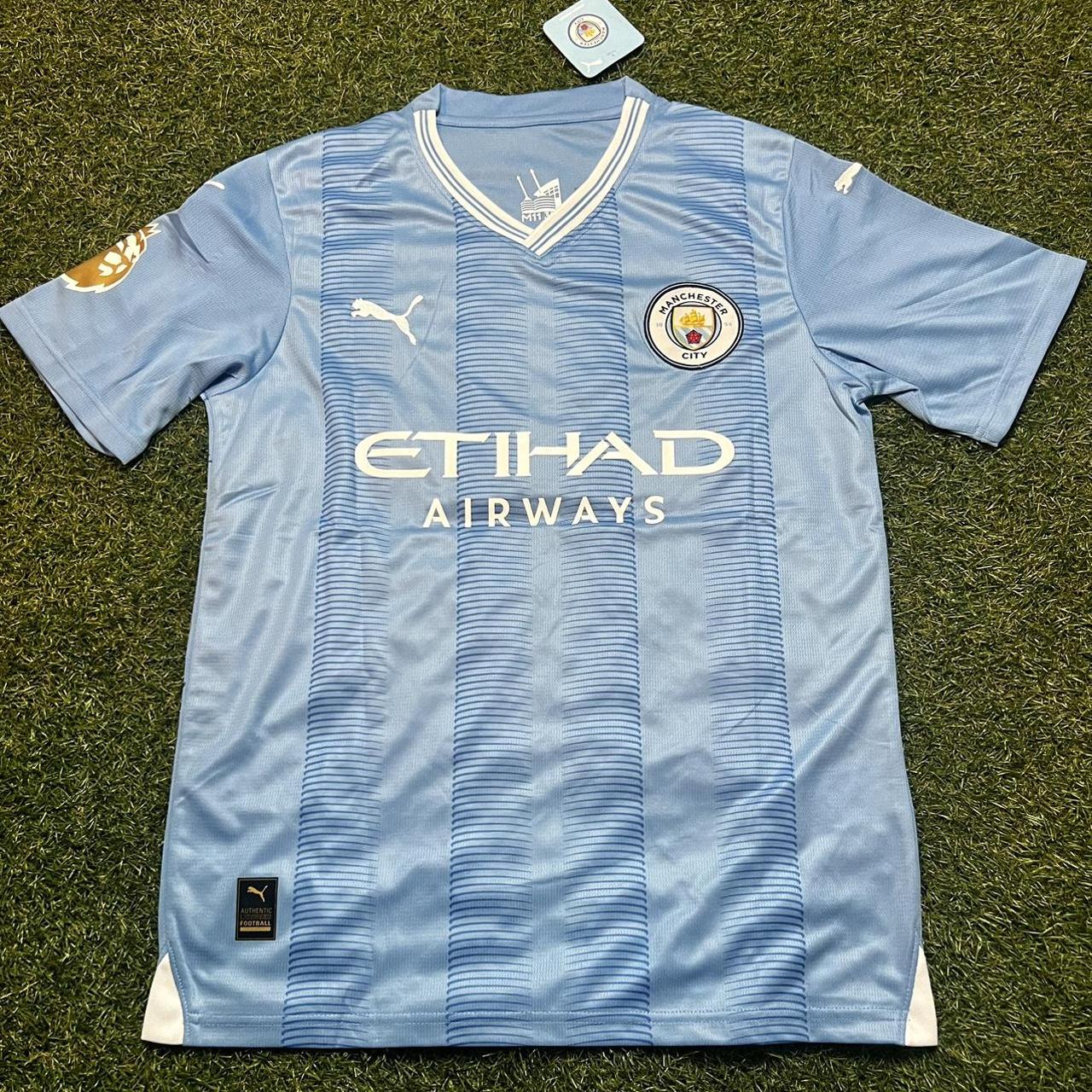 Manchester City 23/24 Home Jersey Erling HAALAND #9... - Depop