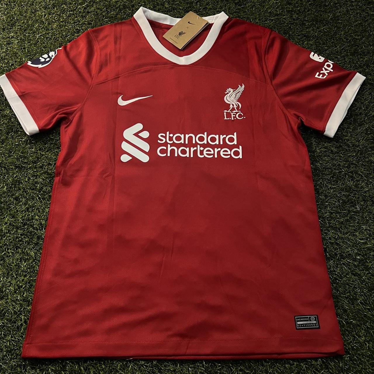 Liverpool F.C. SALAH #11 23/24 Home Jersey - Men's... - Depop