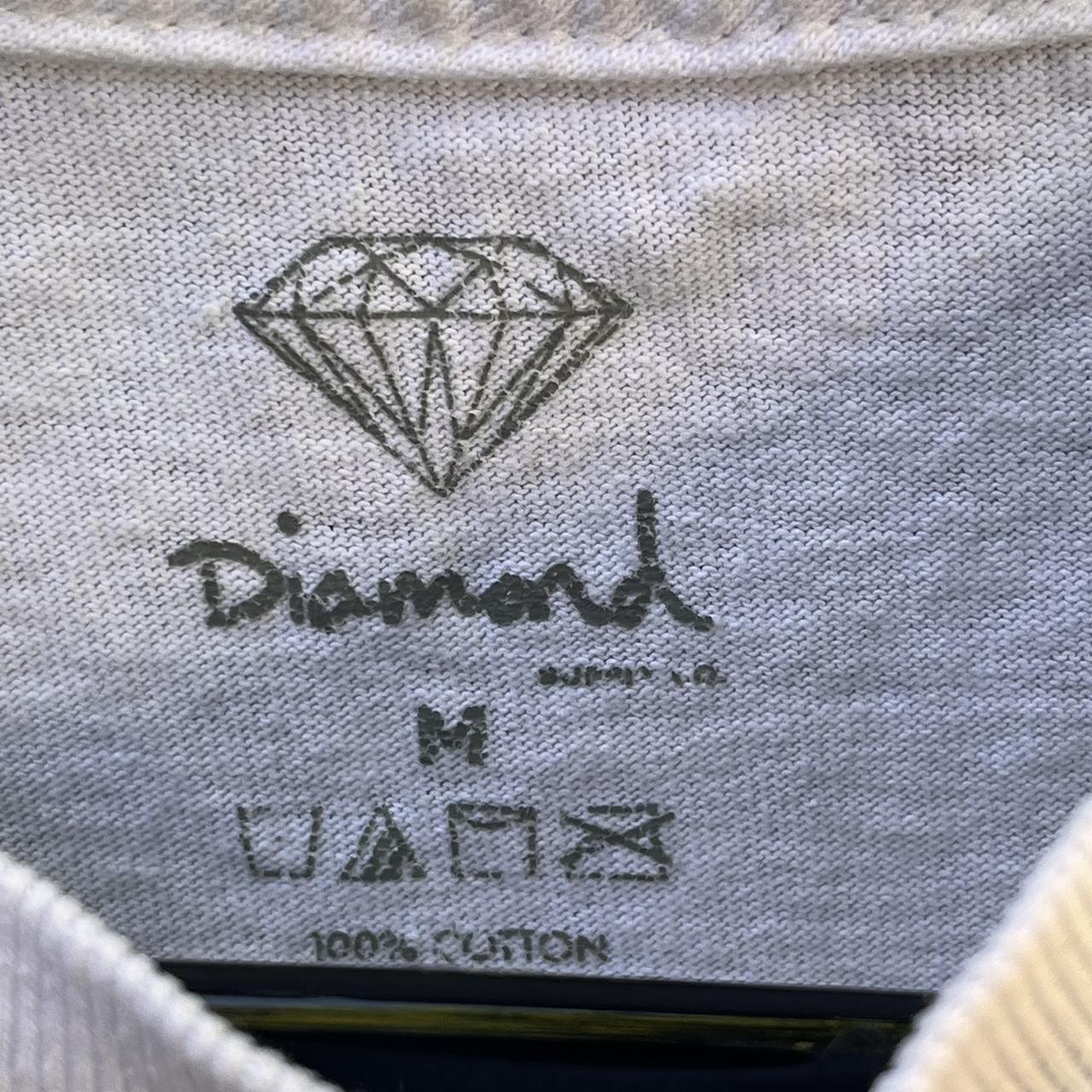 Diamond Supply Co. Men's White and Blue T-shirt (2)