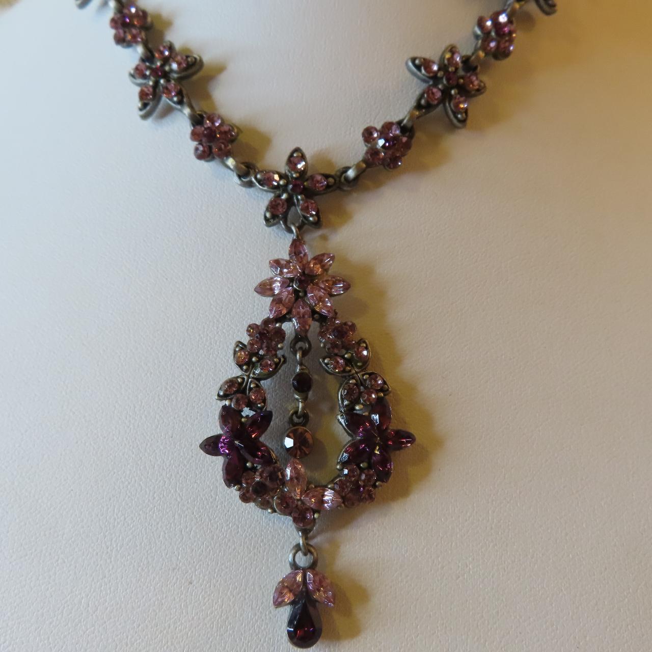 Gorgeous Vintage Y2K Regency-style Drop Necklace.... - Depop