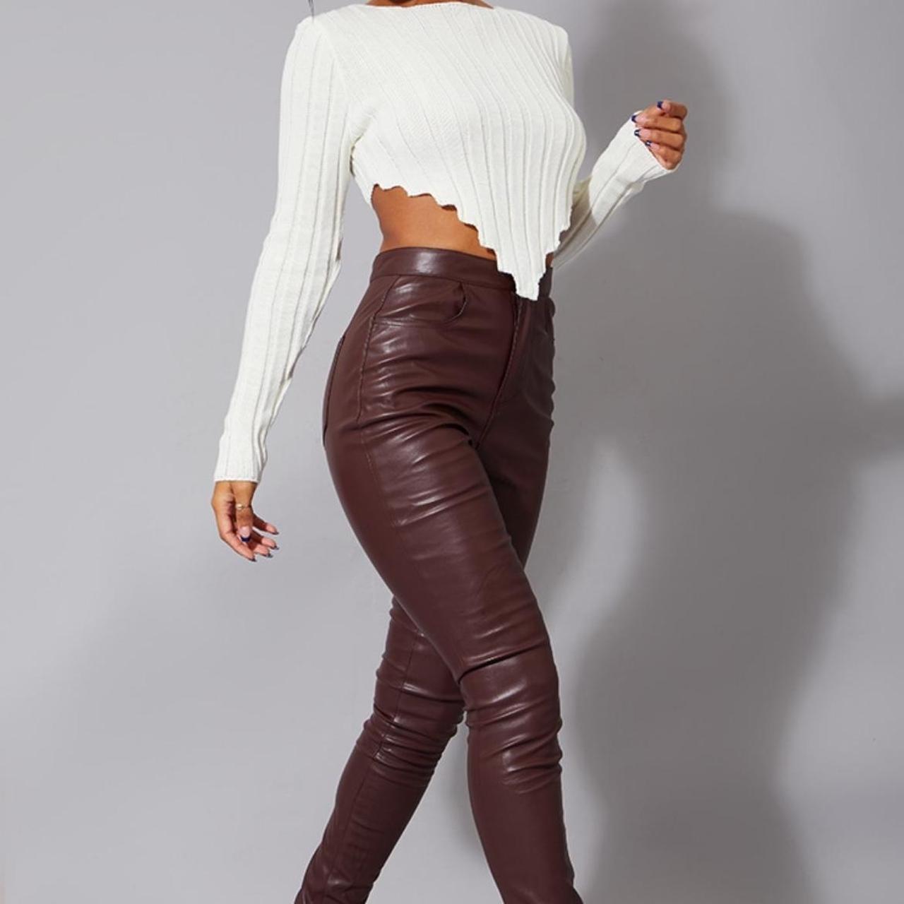 Leather on sale trousers plt