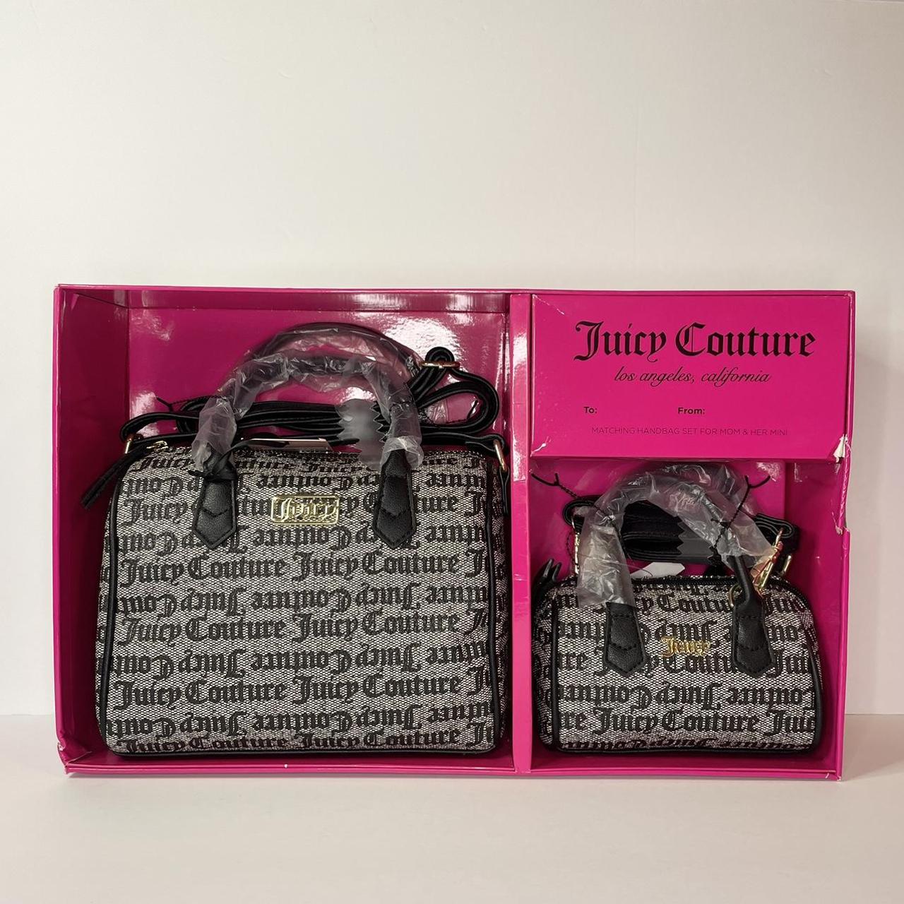 Juicy Couture gothic print gray black speedy bag. - Depop
