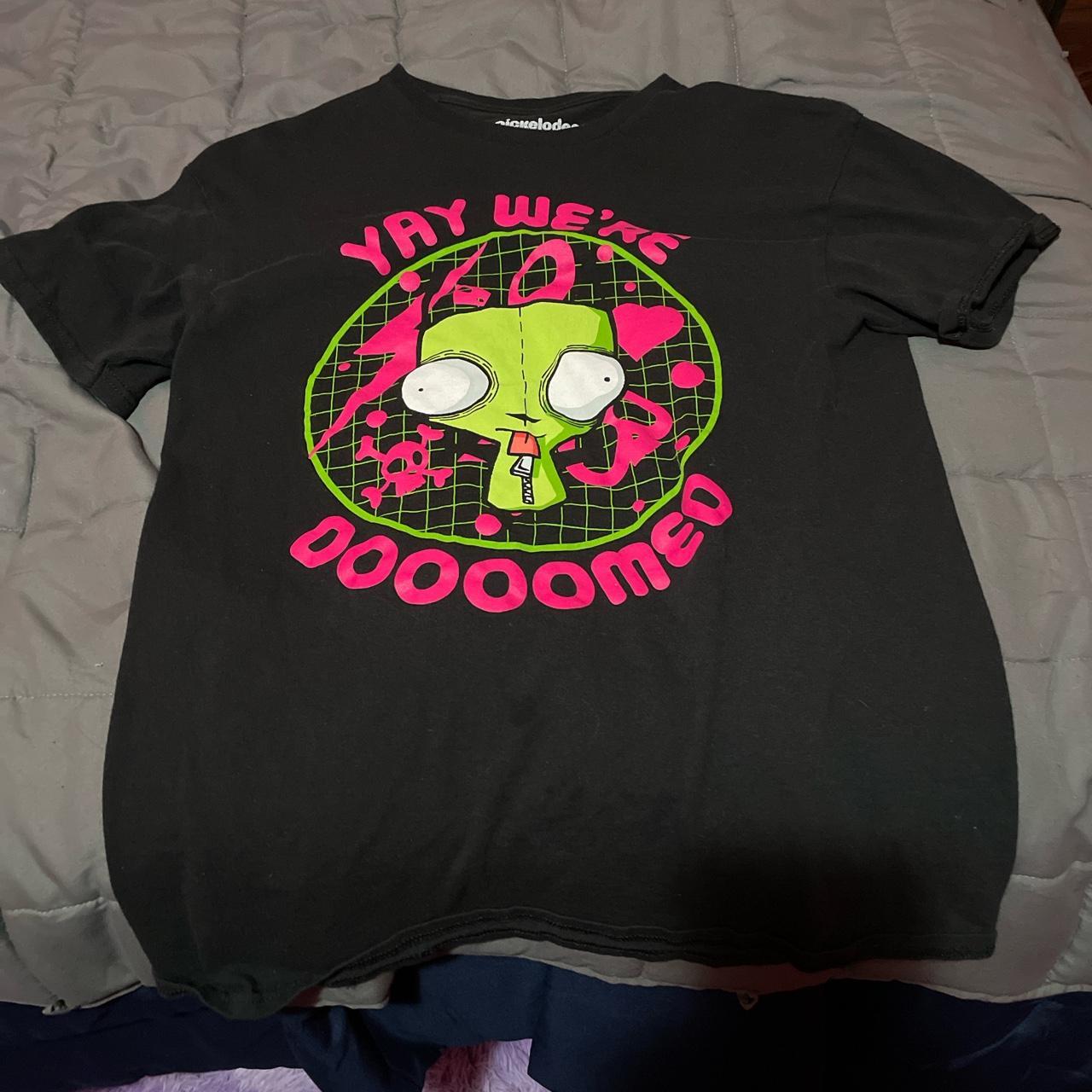 “Yay we’re doomed” Gir Invader Zim TShirt - Depop