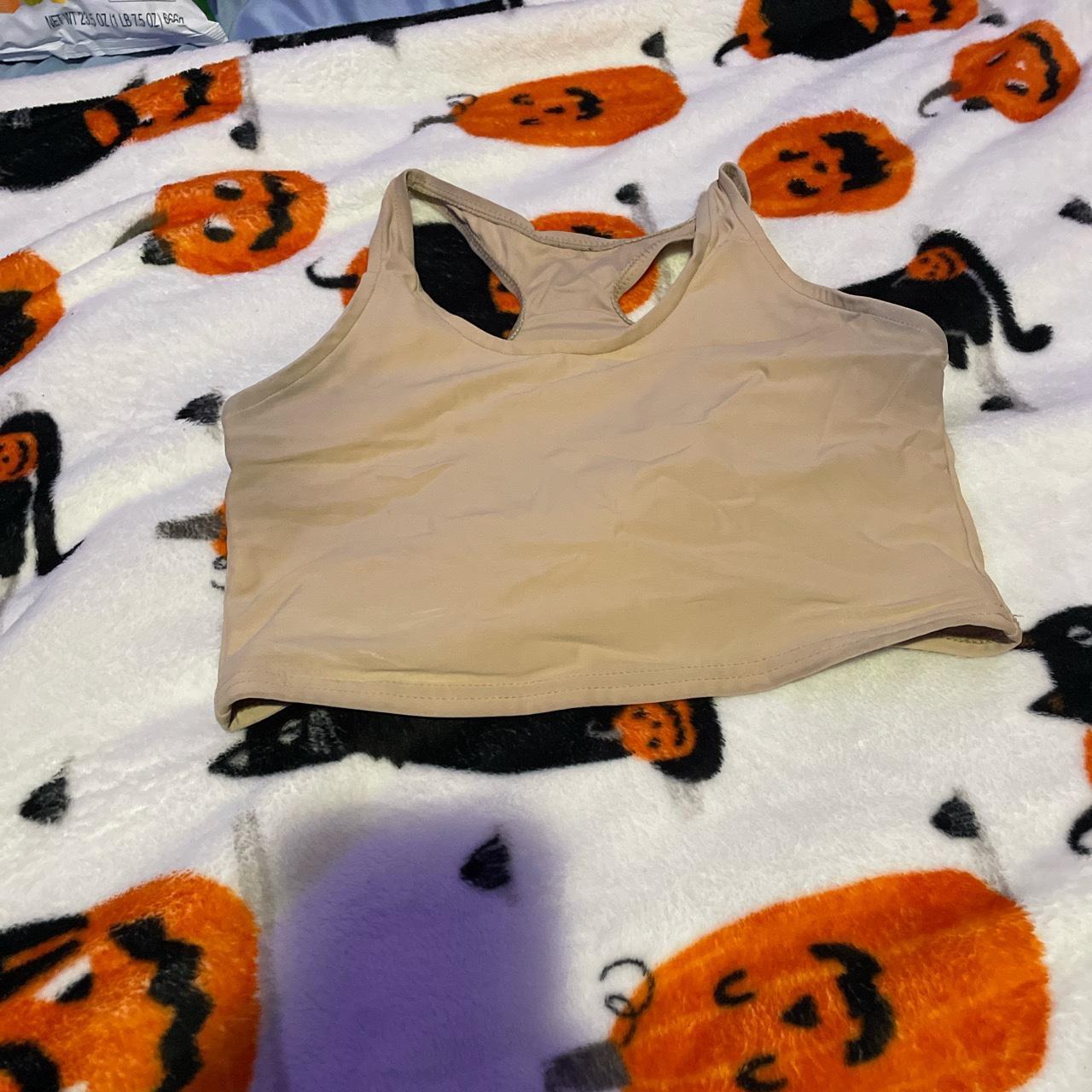 GC2B Binder Tan Racerback Old Sizing Large Sightly... Depop