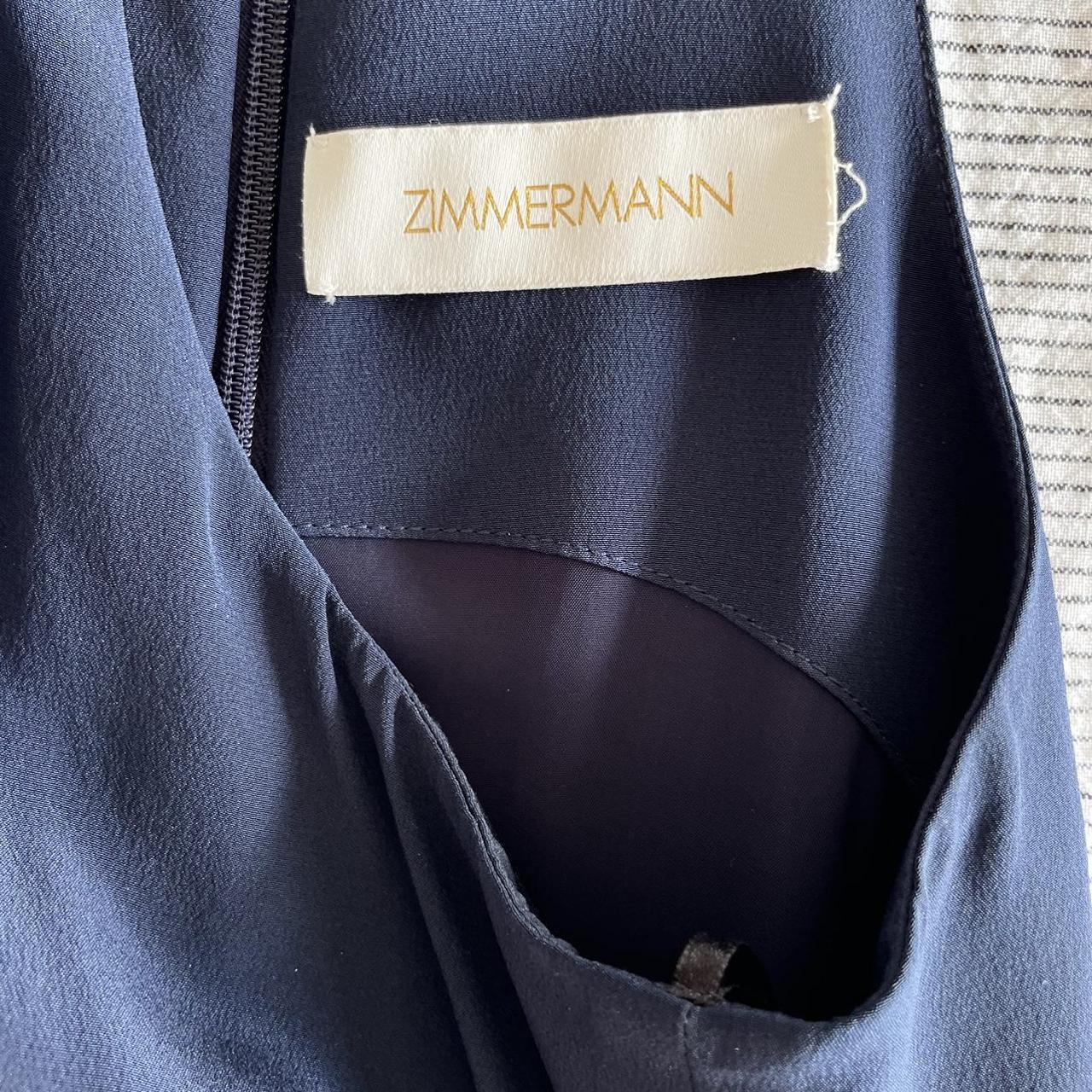 Navy Zimmerman silk cocktail slip dress Not sure of... - Depop