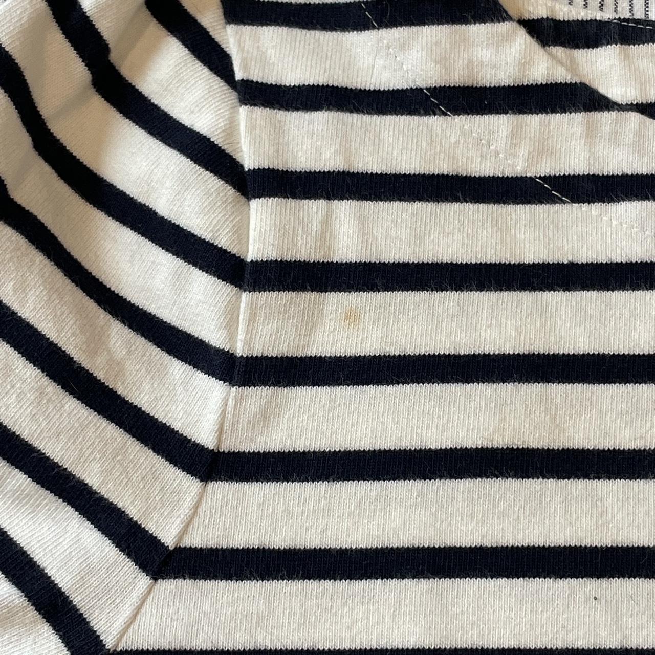 Country Road blue and white striped Breton long... - Depop