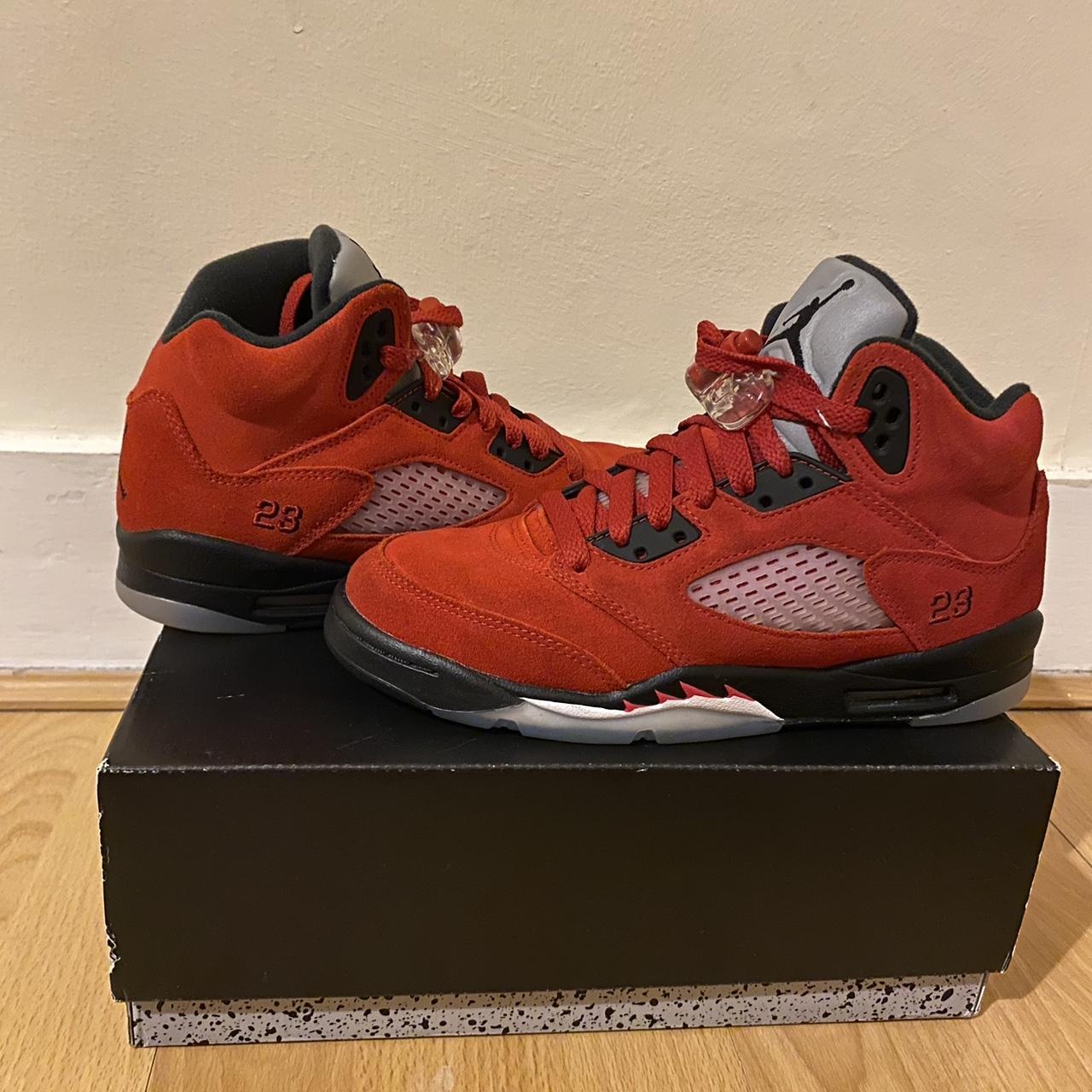 Jordan Red Trainers | Depop