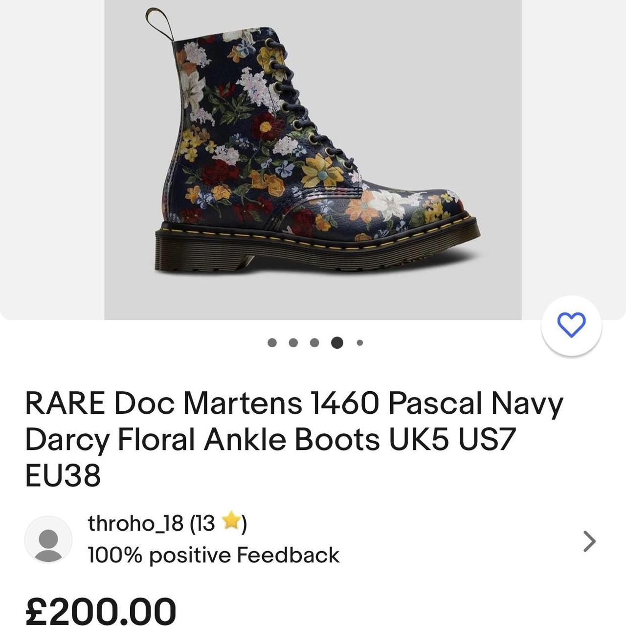 RARE Doc Martens 1460 pascal Darcy navy Doc Marten