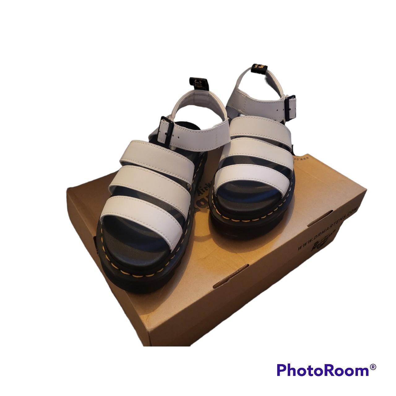 Like new DR Martens BLAIRE LEATHER STRAP sandals.... Depop