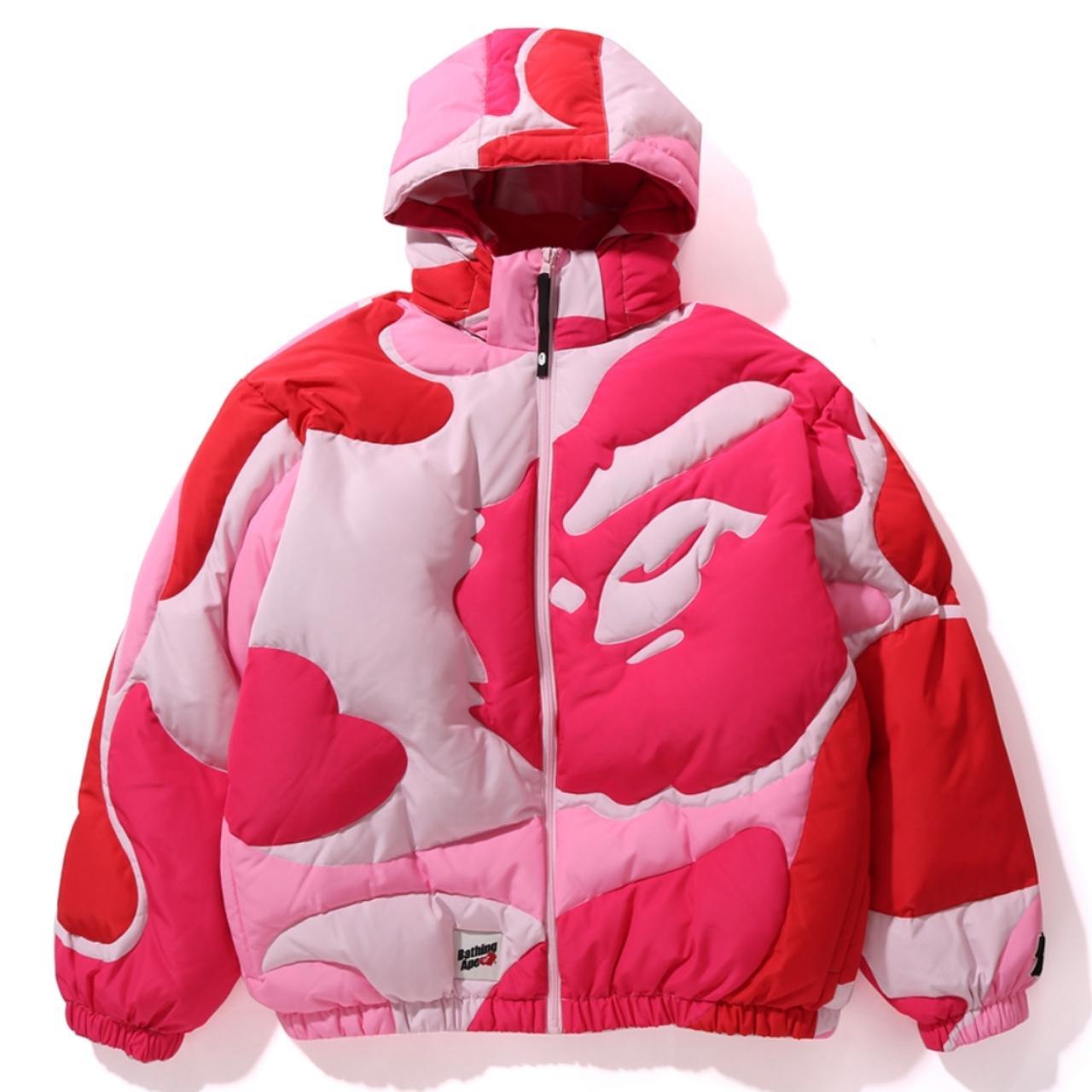 Pink camo bape jacket online