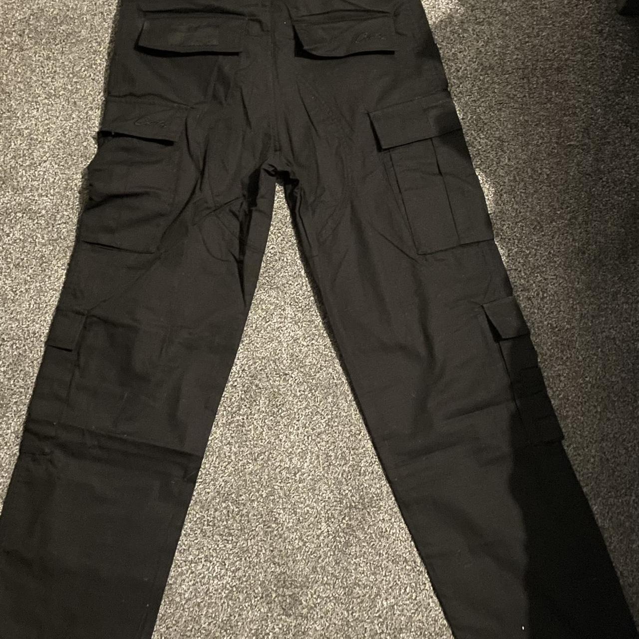 CORTEIZ TRIPLE BLACK CARGOS • SMALL • NEXT DAY... - Depop