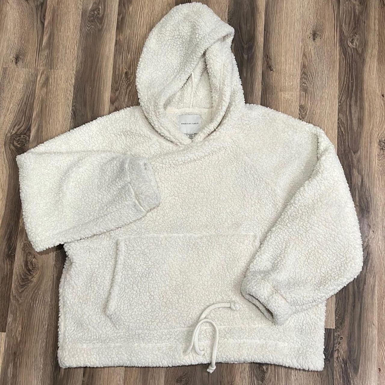 American Eagle Women s Oversized XS Cream Teddy. Depop