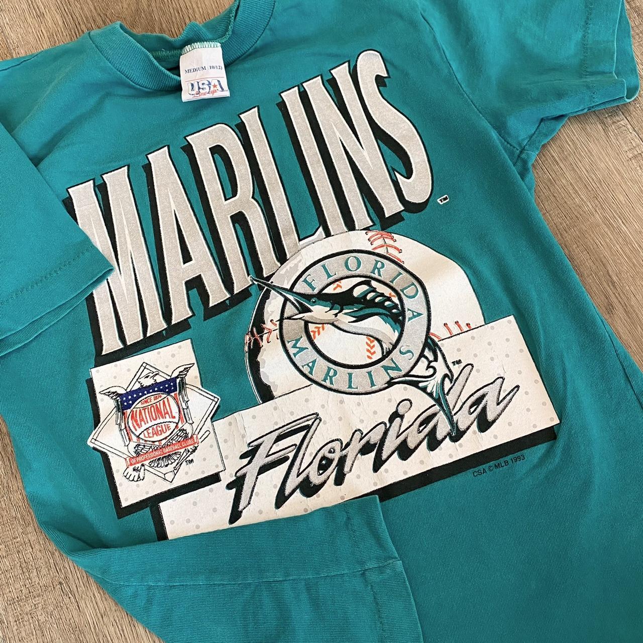 Vintage MLB - Florida Marlins Single Stitch T-Shirt 1993 Medium